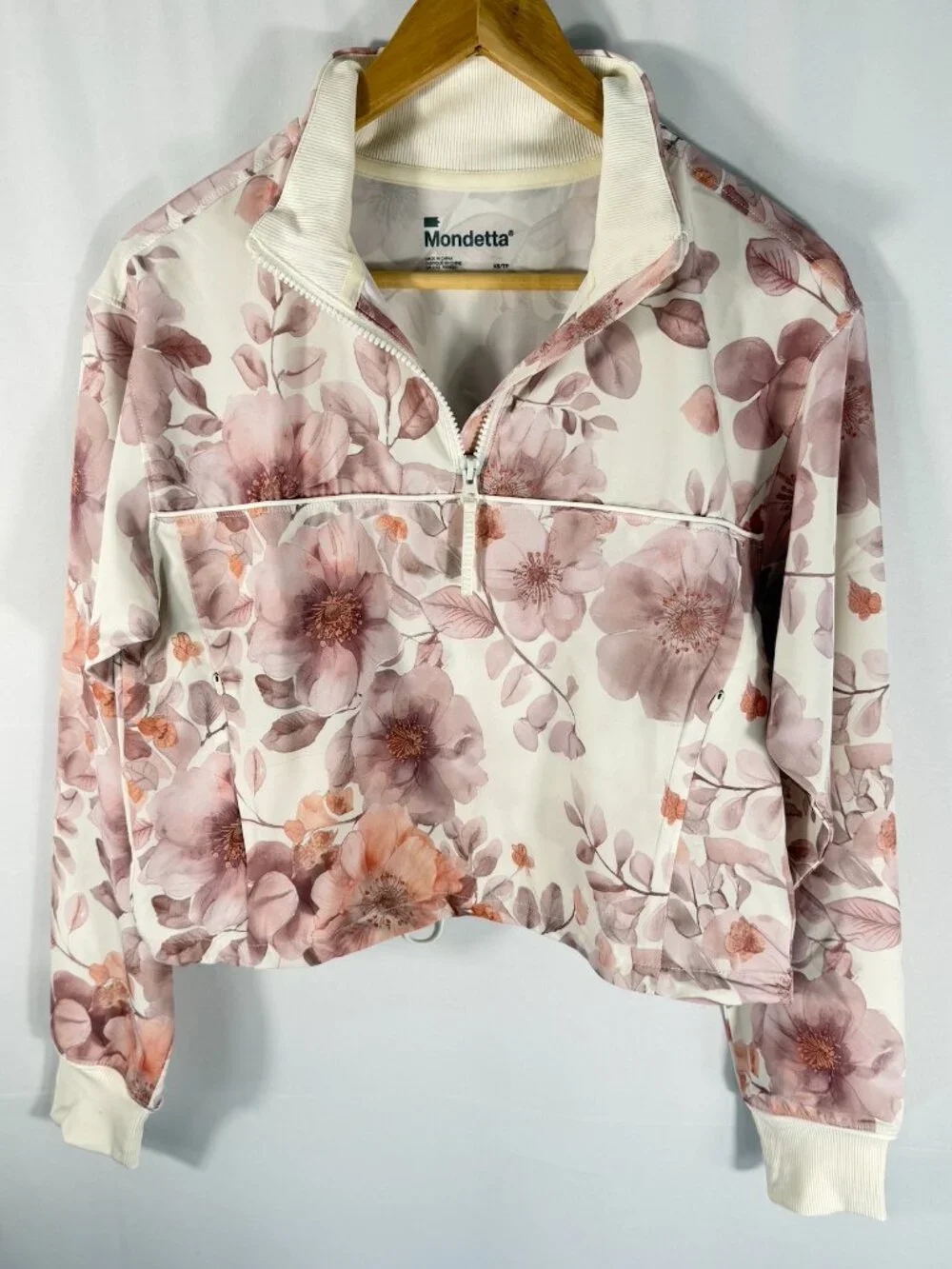 Mondetta Sunset Floral Matching Set XS NWT Half Zip & Tennis Golf Skort